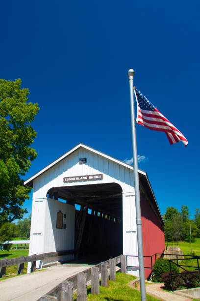 istock Bridge-Cumberland Covered Bridge-1877-Matthews Indiana 1273390839
