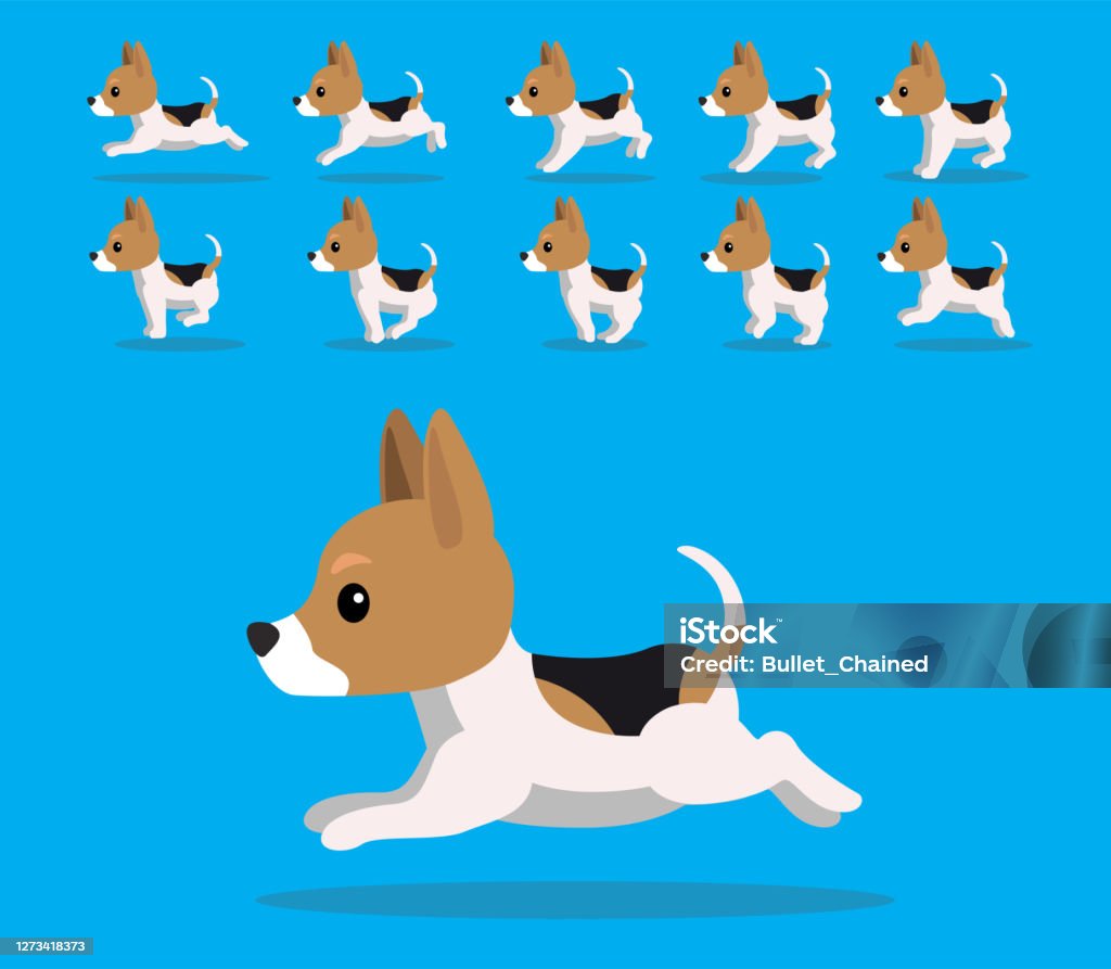 Animal Animation Sequence Dog Rat Terrier Cartoon Vector Stock Illustration  - Download Image Now - iStock