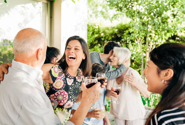 istock Family enjoying drinks during weekend 1273422910