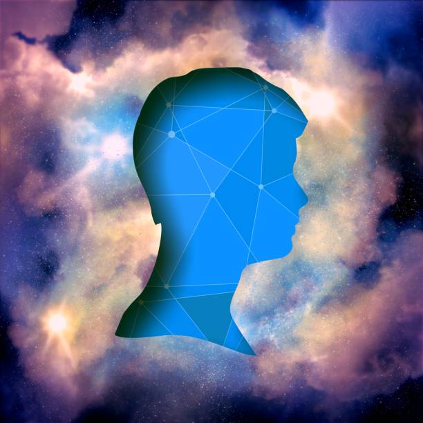 istock Silhouette of a male head. 1273424226