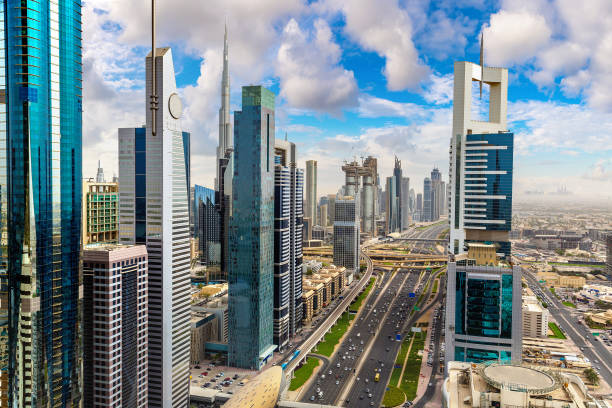istock Aerial view of downtown Dubai 1273424510