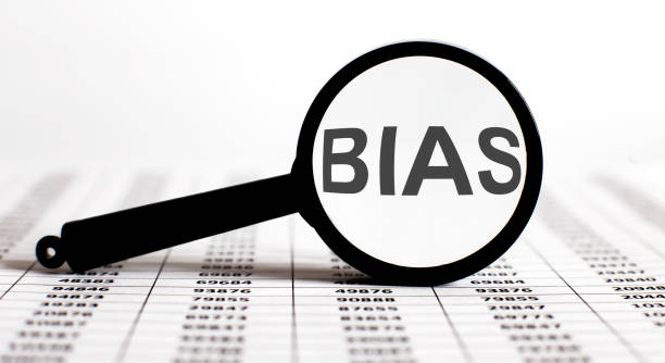 istock Magnifier with text BIAS on the chart background 1273445161