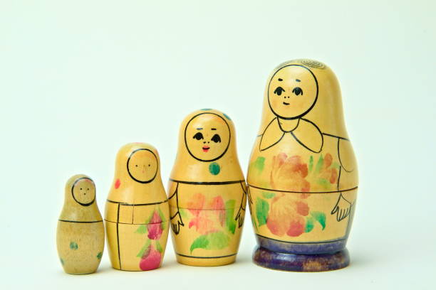 istock Old vintage Russian babushka isolated on white background. 1273447242
