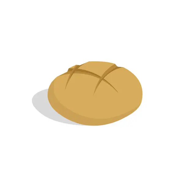 Vector illustration of Bread Icon Vector Design.