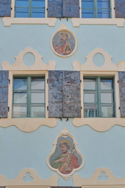 istock Windows of some blue building 1273450400