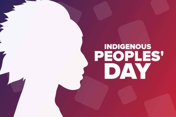 Indigenous Peoples Day. Holiday concept. Template for background, banner, card, poster with text inscription. Vector EPS10 illustration. Indigenous Peoples Day. Holiday concept. Template for background, banner, card, poster with text inscription. Vector EPS10 illustration indigenous peoples day stock illustrations