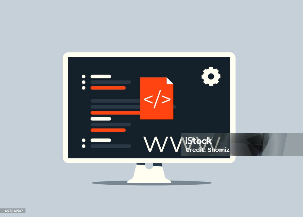 Programming Code Application Window Stock Illustration - Download Image ...