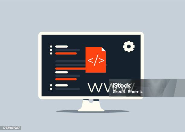 Programming Code Application Window Stock Illustration - Download Image ...