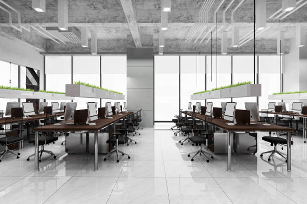 istock 3d rendering business meeting and working room on office building 1273462272