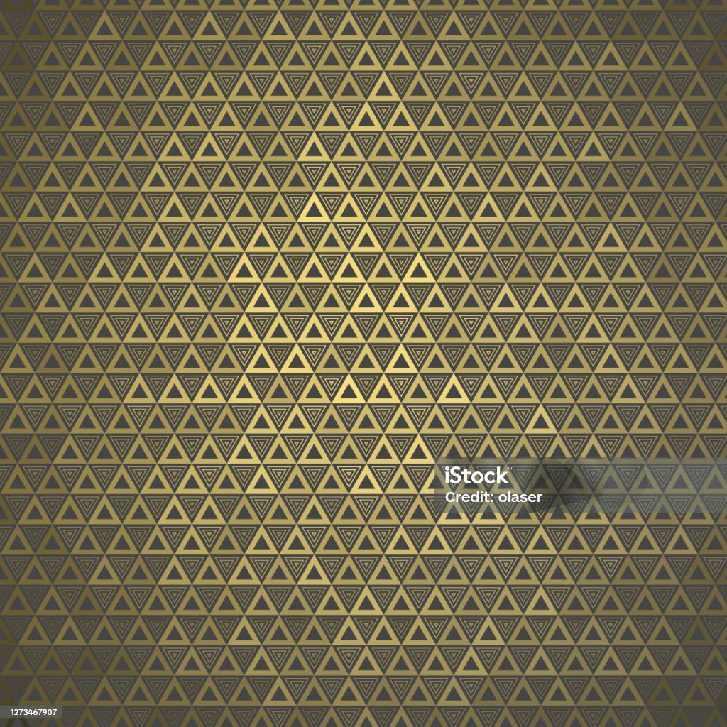 Reflective Triangle Pattern Equally Sized Triangle Based Double Pattern With Golden 3d Reflection ...
