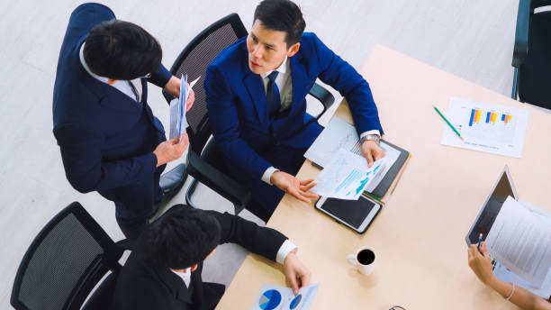 istock Business people group meeting shot from top view 1273468362