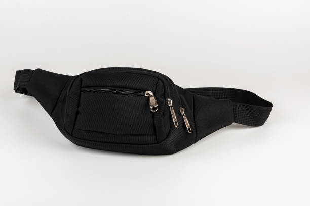 istock Black Waist Bag isolated on a white background 1273471450