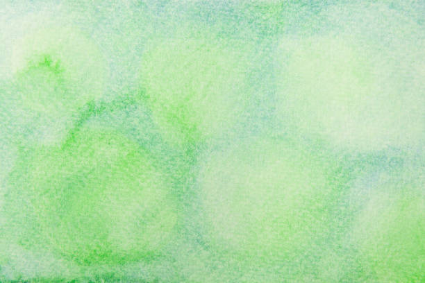 istock Hand painted blue and green watercolor texture background. 1273471755