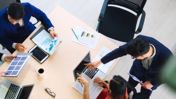 istock Business people group meeting shot from top view 1273472659