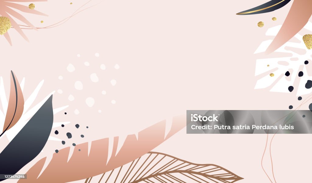 Abstract Organic Leaf With Pastel Color Background And Wallpaper Design  Vector Stock Illustration - Download Image Now - iStock