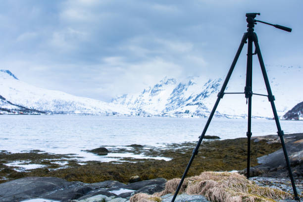 istock Tripod for timelapse shooting. Arctic tundra, winter. 1273476860