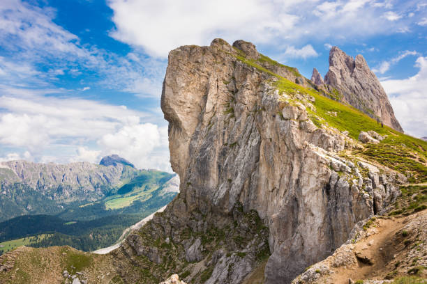 istock Magestic Odle group mountain range in Dolomite alps, Italy 1273476906