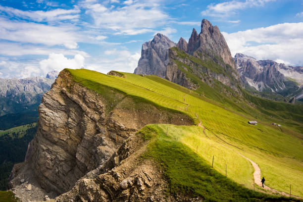 istock Magestic Odle group mountain range in Dolomite alps, Italy 1273477729
