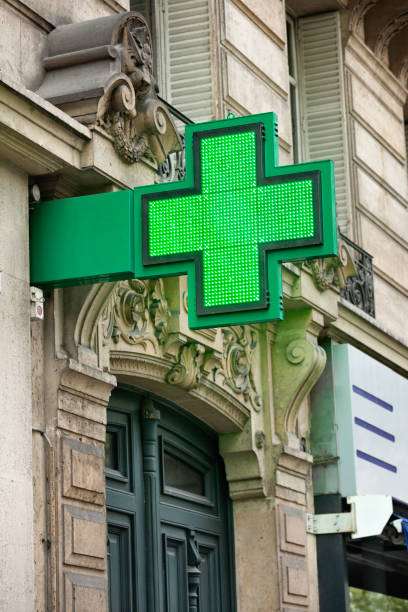 istock Pharmacy sign 24 hour service 1273477944