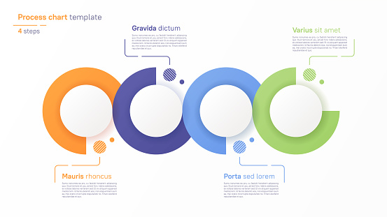 Vector Process Chart Design Modern Template For Creating Infographics ...