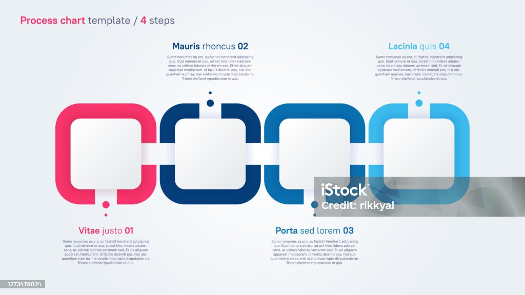 Vector Process Chart Design Modern Template For Creating Infographics ...
