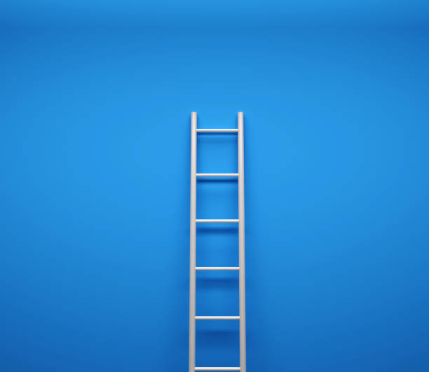 istock Ladder on color background 1273480345