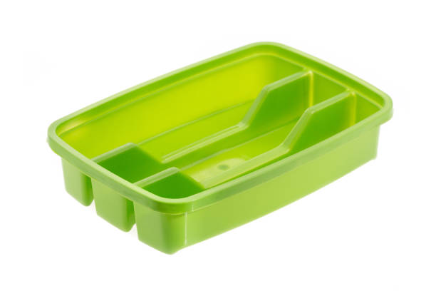 istock Plastic Container With Compartments To Organize Table Cutlery. 1273480789