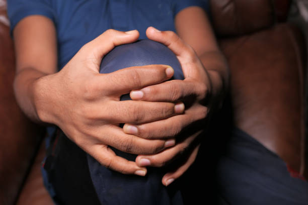 istock Close up on man suffering knee joint pain 1273482106