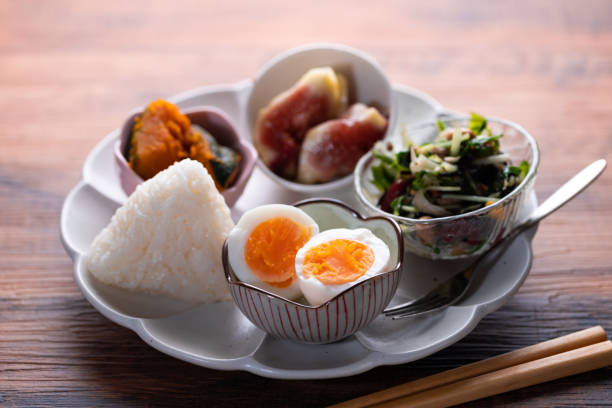 istock Delicious Japanese cuisines on a wooden table 1273482968