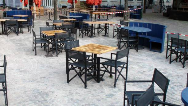 istock Restaurant Chairs Empty View During Autumn Season 1273487228