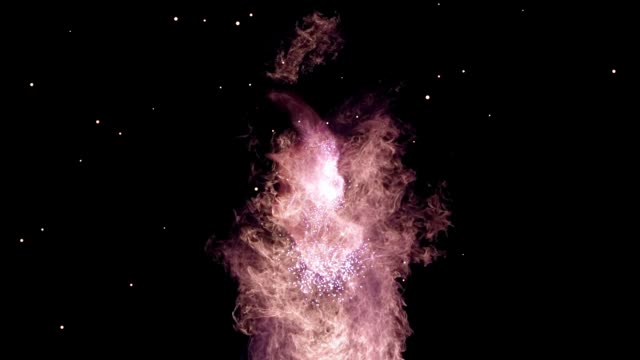 Explosion bomb smoke animation with alpha