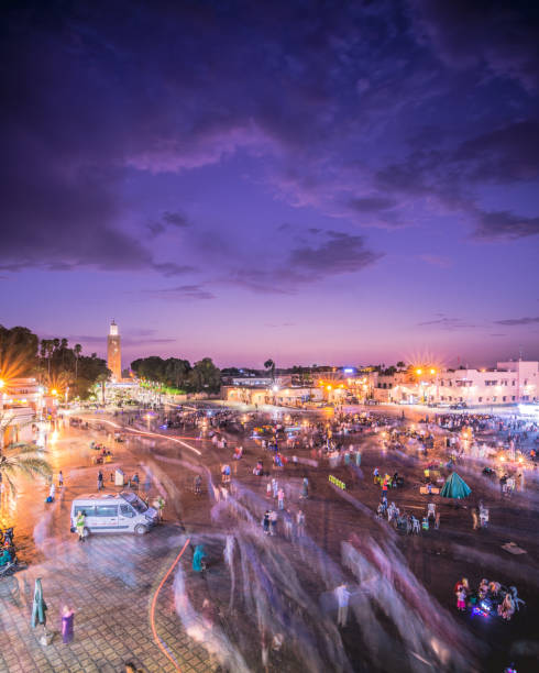 istock Blue hour at Jemaa el-Fnaa 1273496709