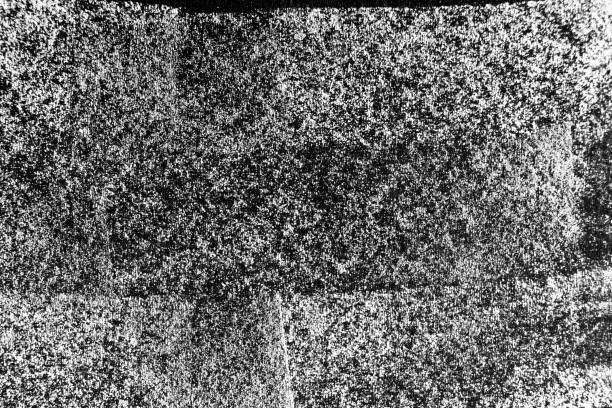 Grunge white color chalk textured on blank blackboard background with copy space
