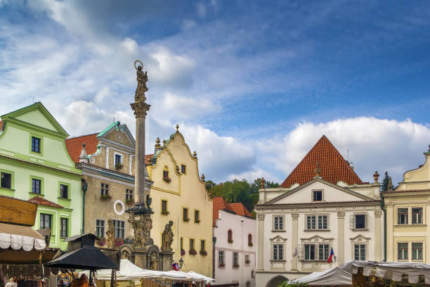 istock Main square in Cesky Krumlov, Czech republi 1273503312