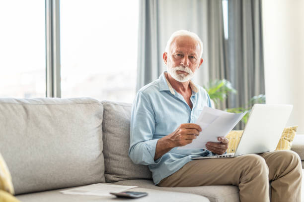 istock Senior man taking care of bills 1273513699