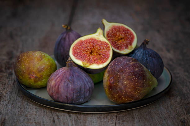 Figs on white background