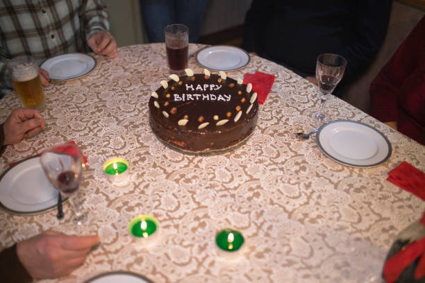istock Cutting birthday cake during family celebration 1273517704