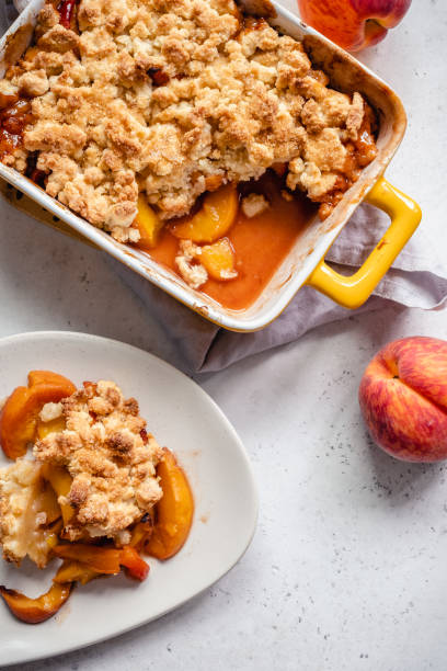 istock Peach cobbler dessert 1273525641