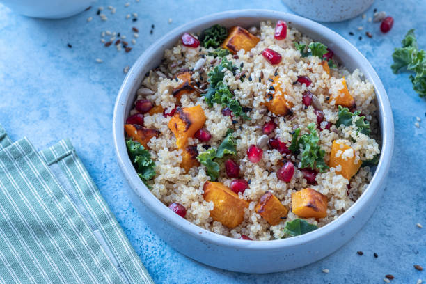 istock Kale, Butternut Squash, Pomegranate and Quinoa Salad 1273526646