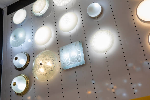 istock Display of luxury lamps in a big warehouse. 1273528410