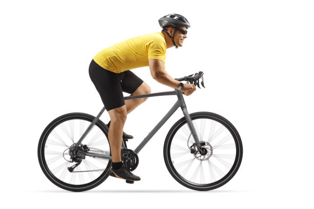 istock Profile shot of a guy riding a road bike 1273530708