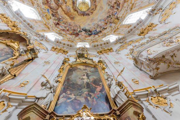 istock Benedictine monastery from Ettal village, Bavaria, Germany 1273536302