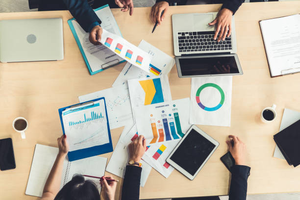 istock Business people group meeting shot from top view 1273536507