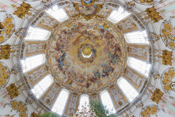 istock Benedictine monastery from Ettal village, Bavaria, Germany 1273537297