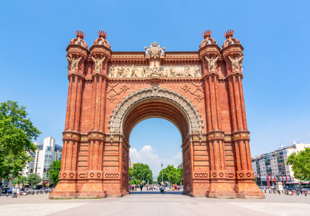 Triumphal Arch (Arc de Triomf) in Barcelona, Spain