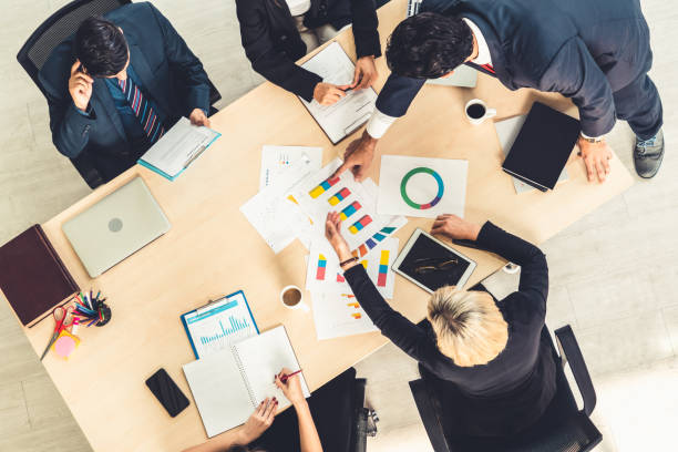 istock Business people group meeting shot from top view 1273544343