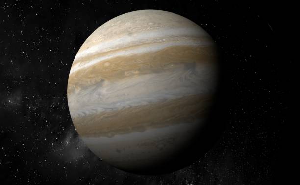 Planet Jupiter with typical great spot - largest planet in the Solar System Planet Jupiter with typical great spot - largest planet in the Solar System international space station photos stock pictures, royalty-free photos & images