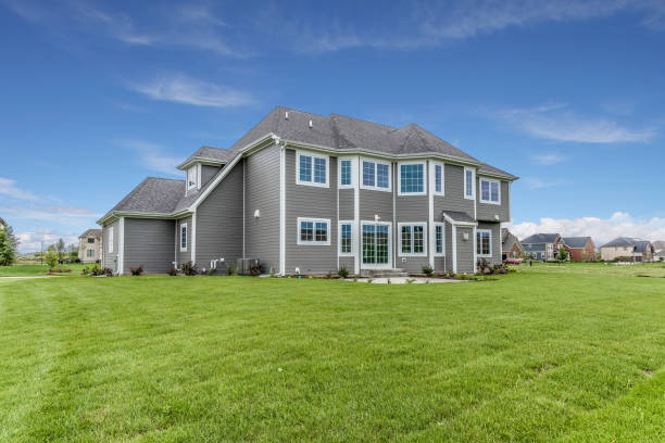 istock Large home on huge property with new sod 1273548077