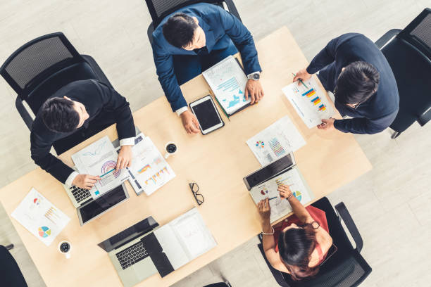 istock Business people group meeting shot from top view 1273549008