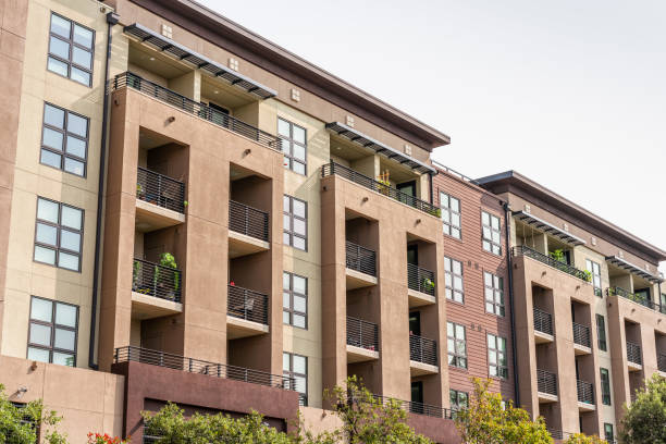istock Exterior view of modern apartment building 1273552069